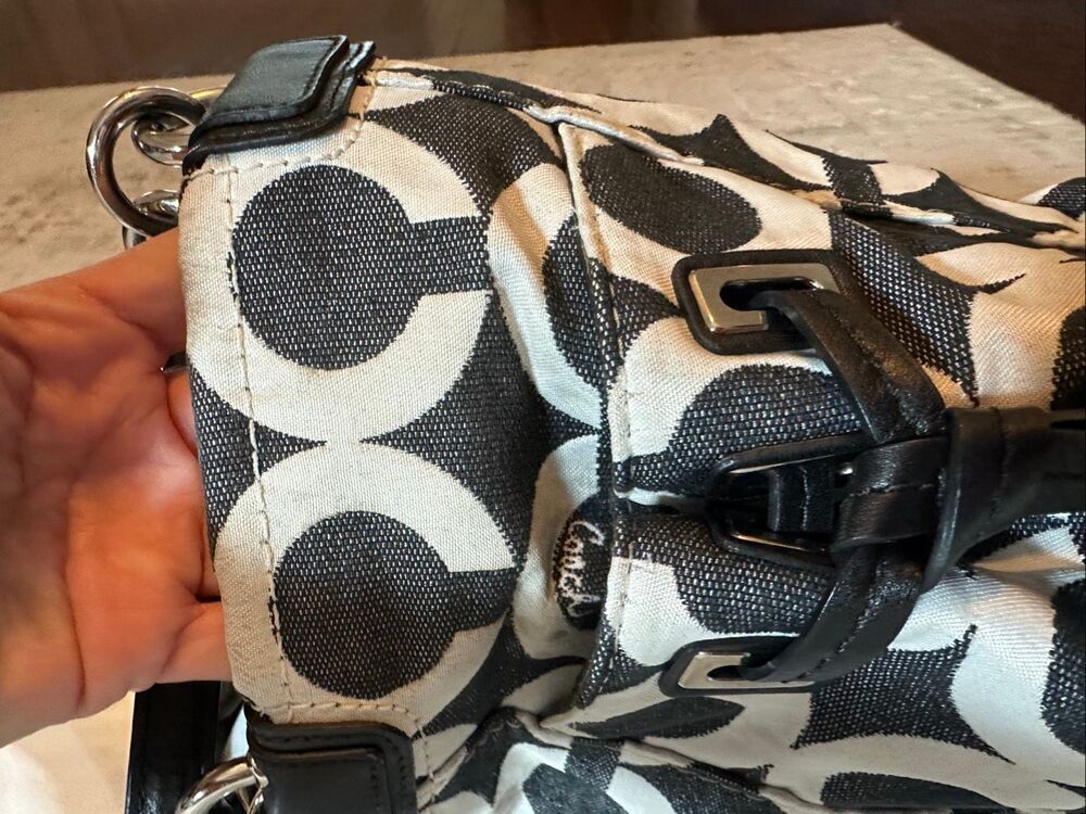 Coach OP Signature Shoulder Purse Tote - Picture 6 of 10